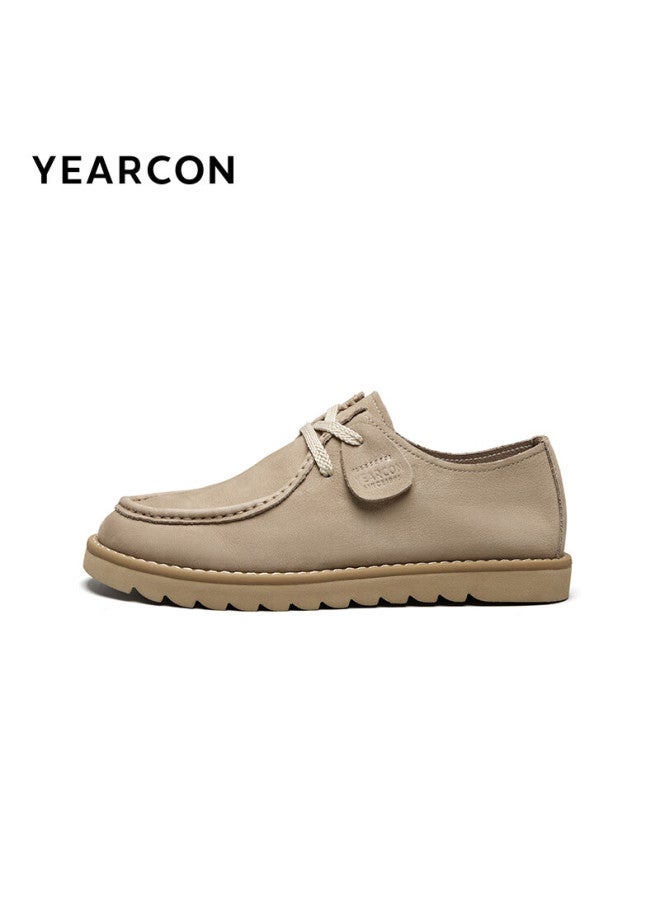 YEARCON أحذية ييركانغ للرجال، أحذية كنغر خارجية عتيقة، أحذية رياضية غير رسمية، أحذية عمل خفيفة الوزن، 97017w، لون مشمش، مقاس 41 - Image 3