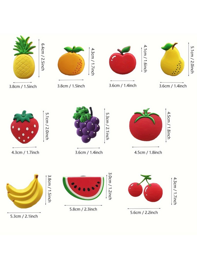 10pcs, مغناطيس الثلاجة, مغناطيس الثلاجة الفاكهة الكرتون لطيف, مغناطيس ديكور لطيف, مغناطيس المطبخ المكتب, مغناطيس الثلاجة الشخصية للمطبخ مكتب لوحة أبيضة خزانة وغسالة الصحون, ديكور المطبخ, ديكور المنزل - Image 4
