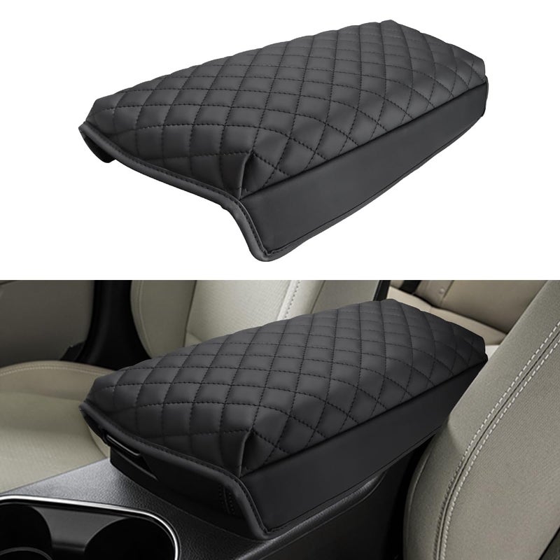 INTGET Car Center Console Armrest Cover for Kia Optima Accessories 2011 2012 2013 2014 2015 Leather Middle Console Arm Rest Box Lid Seat Cover Protector Cushion Saver Cushion 20112015