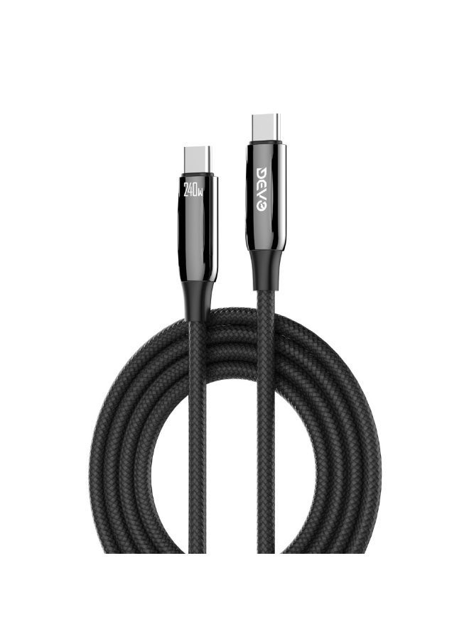 ديفو Devo Tech – USB-C to USB-C Data Cable 240w - Image 1