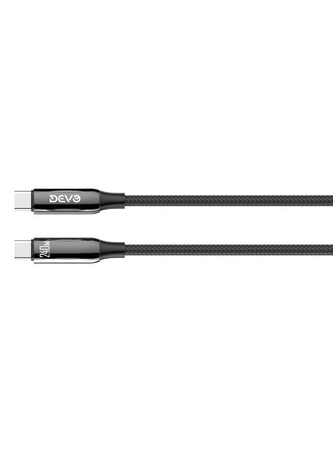ديفو Devo Tech – USB-C to USB-C Data Cable 240w - Image 4