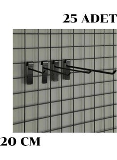 İstanbul Manken Istanbul Mannequin Wire Panel Hook Shelf Hanger 25 Pieces 20 cm 