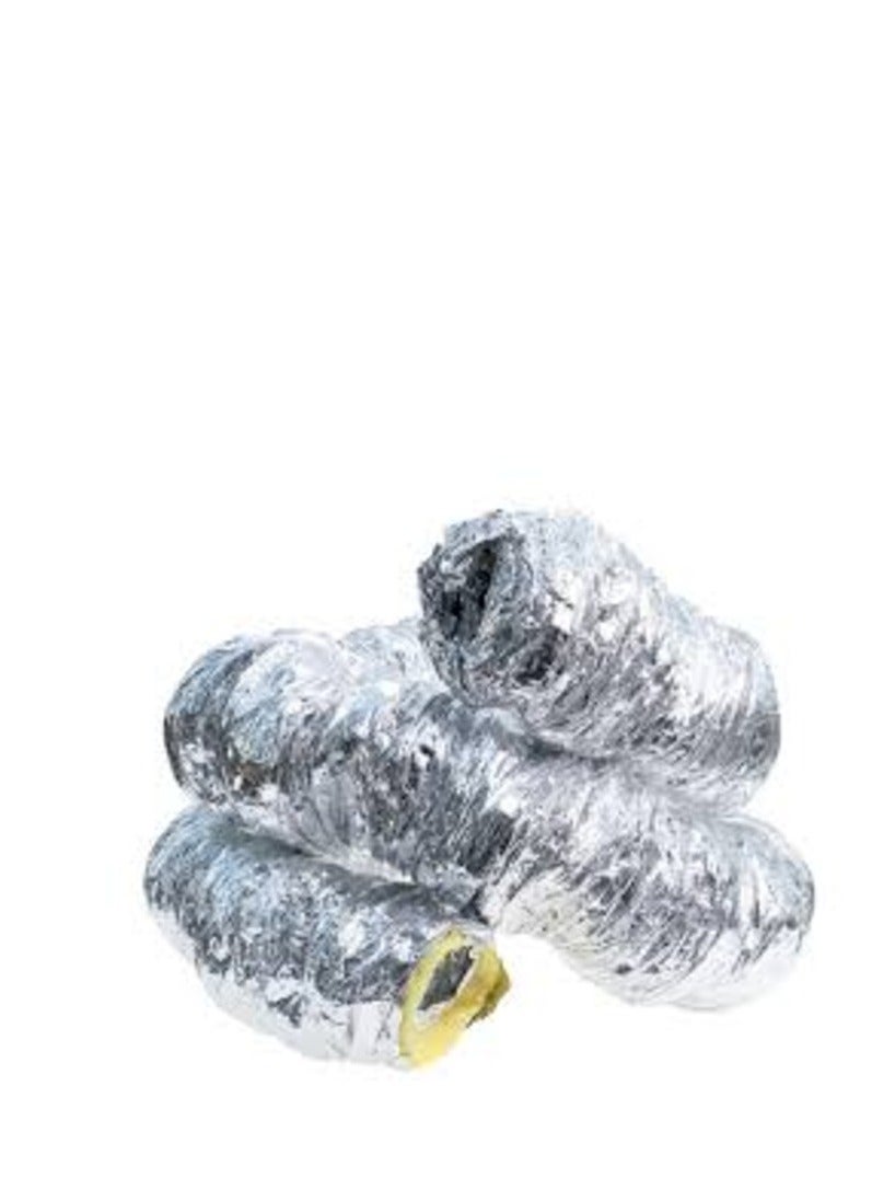 KNP KNP 8 inch aluminum flexible duct is designed for use in various HVAC and ventilation systems offering flexibility and durability for installation in tight or complex spaces.  - Image 3