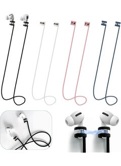 Magnetic Anti Lost Straps For Airpods 4Pcs Wireless Headphones Magnetic Anti Lost Neck Rope Cord Silicone Sports Lanyard Compatible With Airpods 1&2 Pro 3Rd And Pro 2 Bluetooth Earbuds