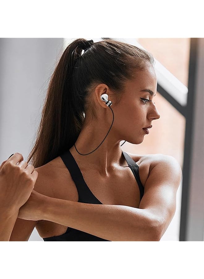 erorex - Magnetic Anti Lost Straps For Airpods 4Pcs Wireless Headphones Magnetic Anti Lost Neck Rope Cord Silicone Sports Lanyard Compatible With Airpods 1&2 Pro 3Rd And Pro 2 Bluetooth Earbuds - Image 1
