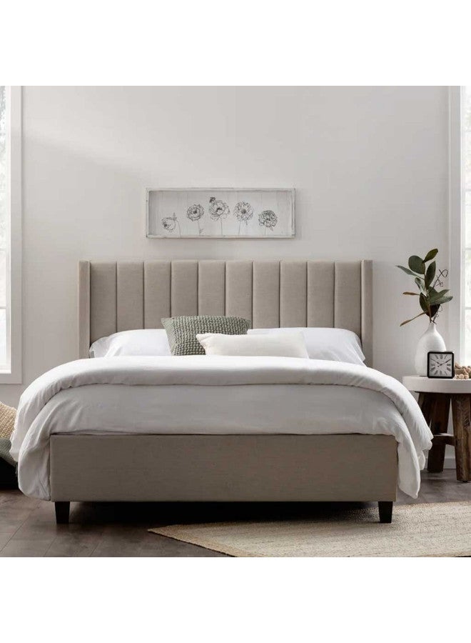 Al Home Queen Beige Bed - 200x160x40 cm - Image 1