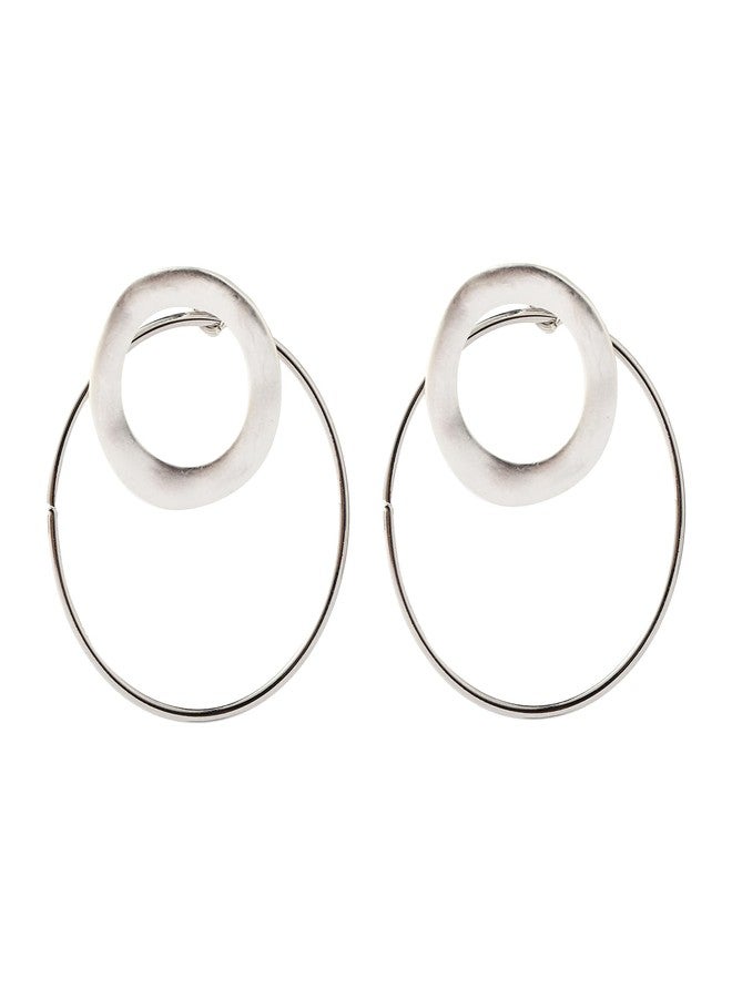 SALTY Pack of 2 Veracity Round Earring for Women | Stylish Fashion Jewellery | Accessories for Girls | Minimal Jewelry | Ideal for Gifting | Marriage, Birthday | Gift for Valentine Day - Image 5