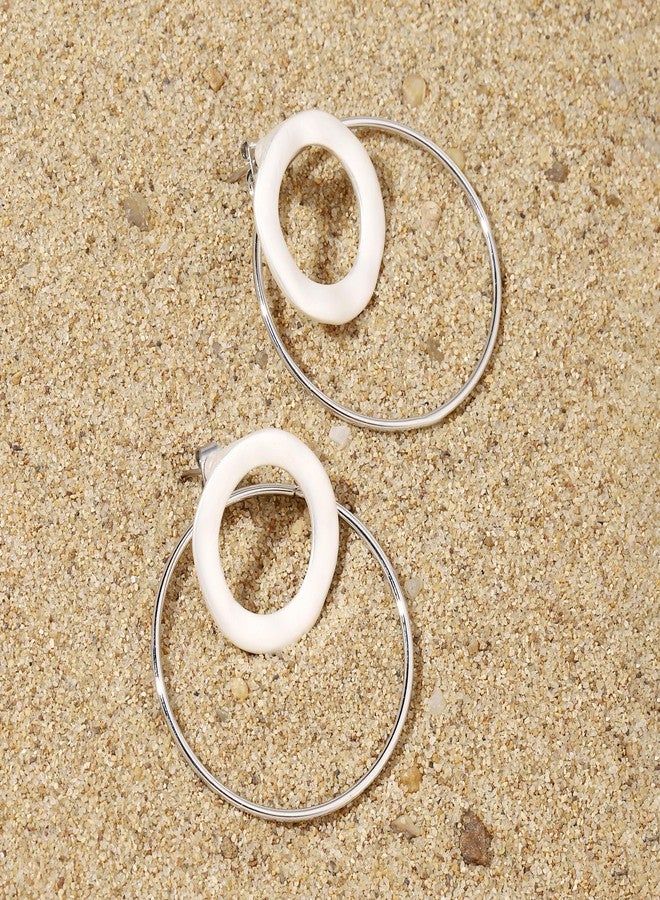 SALTY Pack of 2 Veracity Round Earring for Women | Stylish Fashion Jewellery | Accessories for Girls | Minimal Jewelry | Ideal for Gifting | Marriage, Birthday | Gift for Valentine Day - Image 3