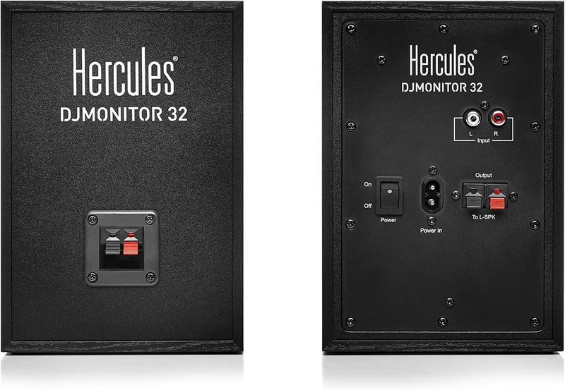Hercules DJMonitor 32: 2 x 15 watts RMS active monitoring speakers,Black - Image 3