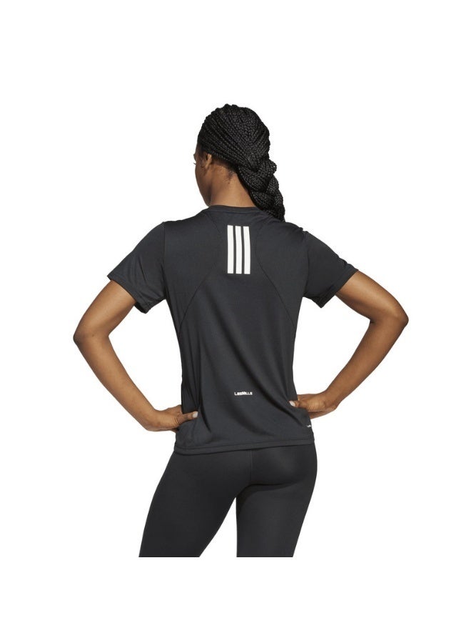 adidas Originals adidas W LM G T Black Training T-SHIRTS for Women - 2XS - Image 2