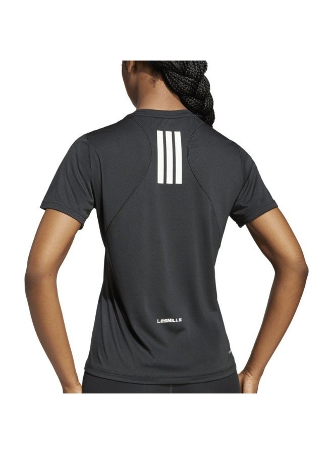 adidas Originals adidas W LM G T Black Training T-SHIRTS for Women - 2XS - Image 4