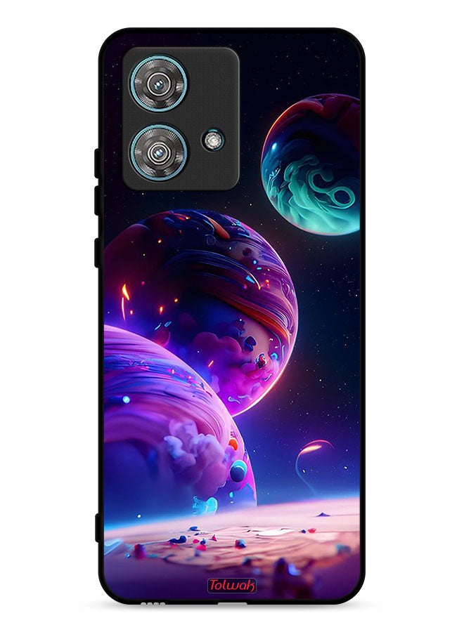 Tolwak Motorola Edge 40 Neo 5G Protective Case Cover Planet Pattern - Image 1