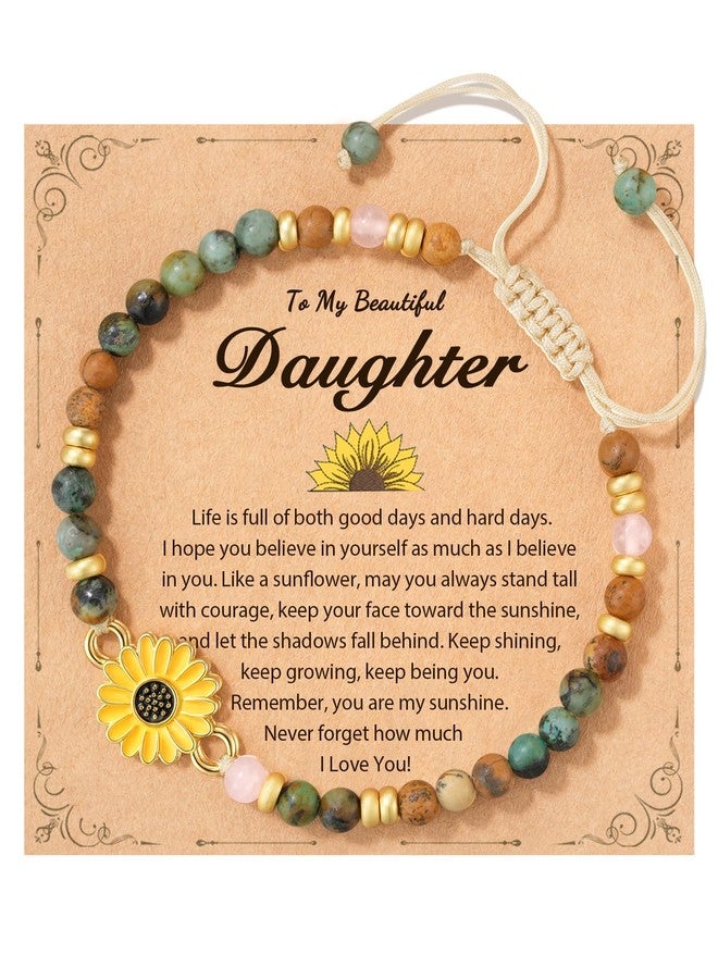 Tarsus Sunflower Gifts for Women, Gift of Positivity, Strength & Sunshine, Inspirational Jewelry Sunflower Bracelet for Friends Sister Daughter Coworker..., average, Stone, no gemstone - Image 1