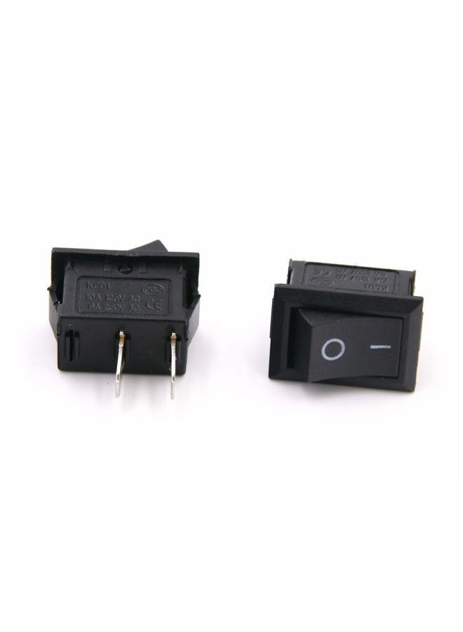 RuoFeng 10 Pcs AC 6A/250V 10A/125V 2 Solder Lug SPST On/Off Mini Boat Rocker Switch Car Auto Boat Round Rocker 2Pin Toggle SPST Switch Snap - Image 4