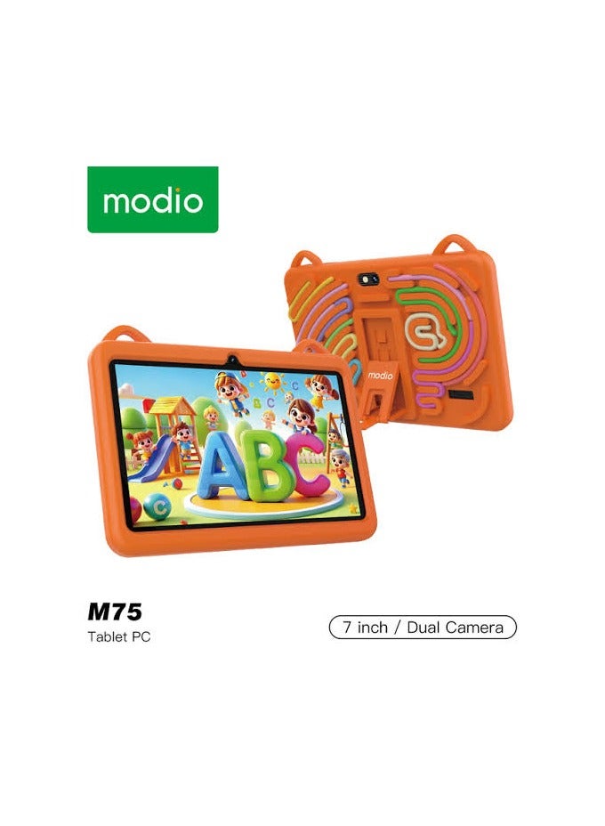 MODIO TAB Modio M75 Kids Tablet, 7-inch HD display perfect for children's content viewing, complemented by dual cameras for photos and video calls, Android 13, 6+256GB, 5G WiFi, Dual Camera, 3000mAh Battery - Image 2