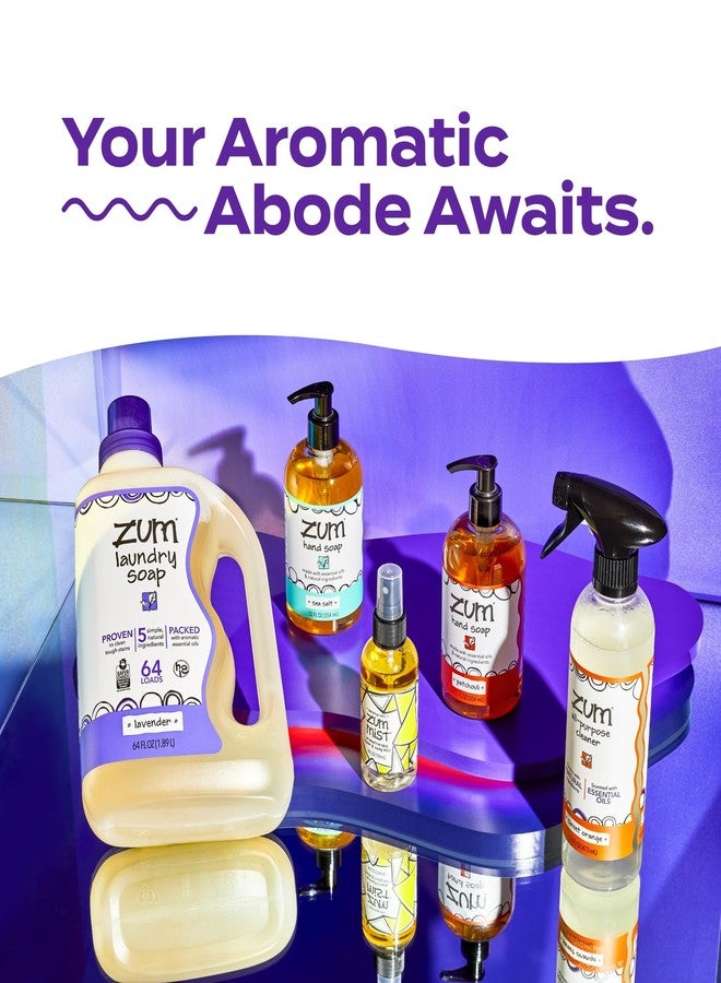 ZUM Indigo Wild Zum Clean Laundry Soap - Plant-Based Liquid Laundry Soap - Contains Baking Soda, Essential Oils & Saponified Coconut Oil - Amber - 64 fl oz - Image 5