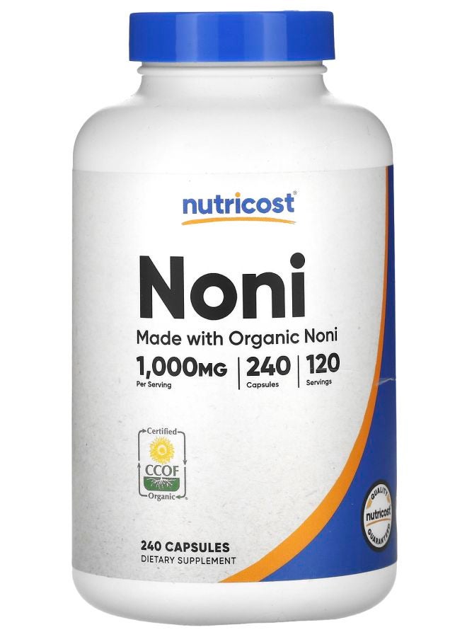 Nutricost Noni 240 Capsules (500 mg per Capsule) - Image 1