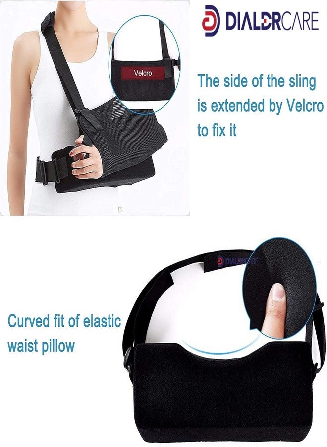 DIALDRCARE Arm Sling Support for Shoulder, Elbow, Wrist & Arm Injury – Adjustable & Comfortable Arm Sling (ARM HOLDER 2) - Image 3