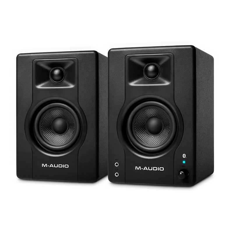 مراقبات استوديو MAUDIO BX4BT زوج 45 120 واط ومكبرات صوت للكمبيوتر مع بلوتوث للتسجيل والوسائط المتعددة مع برنامج إنتاج الموسيقى