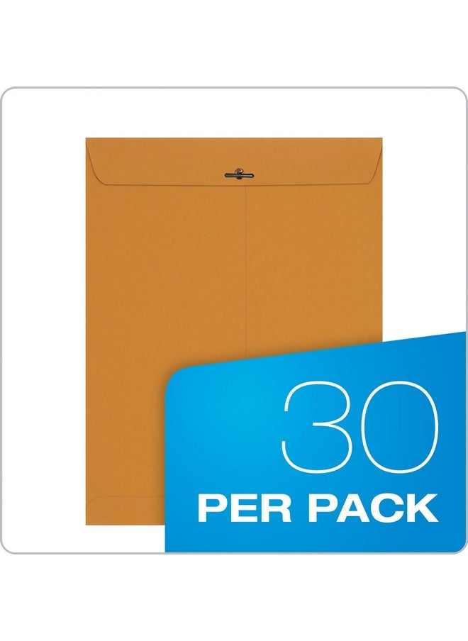Columbian - 10 X 13 Clasp Envelopes, Gummed, 28 Lb Brown Kraft, For Mailing Flat Letter Size Documents Or Photos, Bulk Pack, 30 Per Pack (Colo405) - Image 1