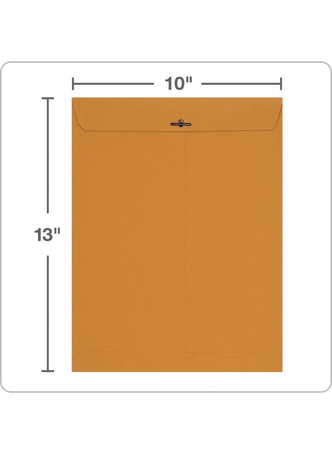 Columbian - 10 X 13 Clasp Envelopes, Gummed, 28 Lb Brown Kraft, For Mailing Flat Letter Size Documents Or Photos, Bulk Pack, 30 Per Pack (Colo405) - Image 1