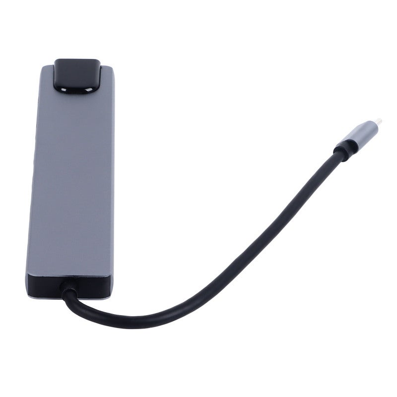 Type C Hub 8 In 1 With RJ45 HDTV USB 3.0 - Zinc Alloy Compact Design Type C Docking Station for Office Travel - Image 5