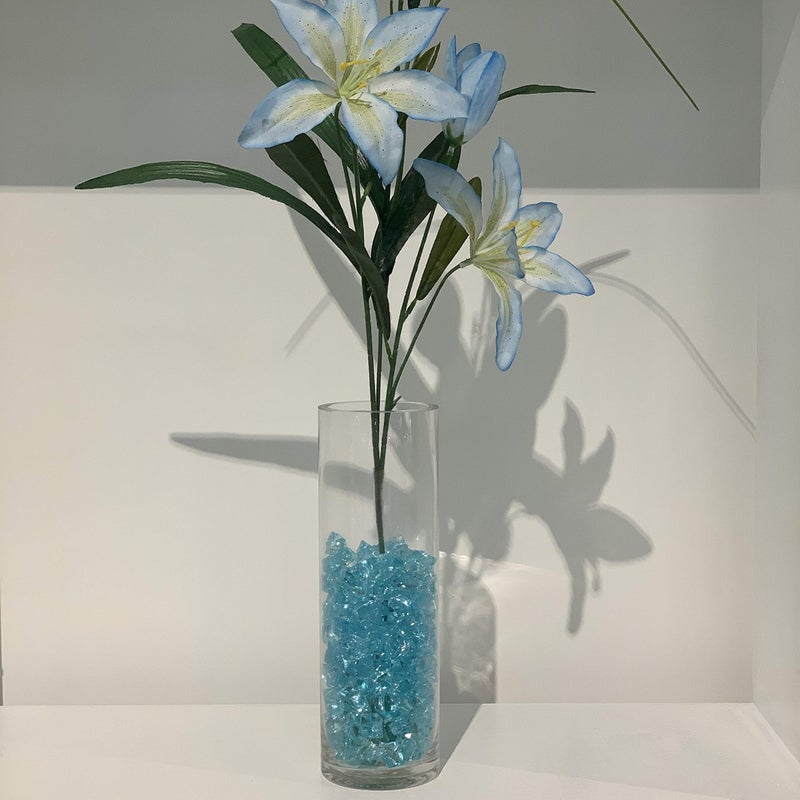 WGVI Quality Thick Weighted Clear Cylinder Glass Vases, 3" W x 10" H, Flower Bud Vase Skinny Narrow Floral Bouquet Container for Wedding Centerpieces Tabletop Pen Brush Holder, 1 Piece - Image 4