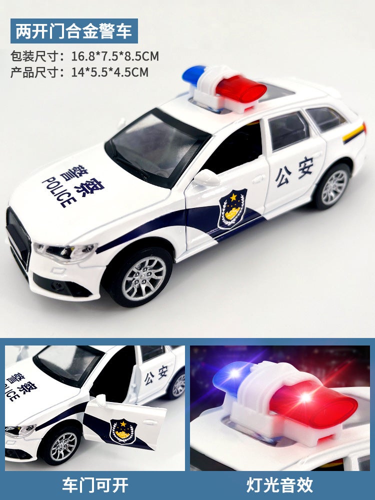 إسكدنيا Inertia Sound  Light Toy Vehicle Audi Police Car