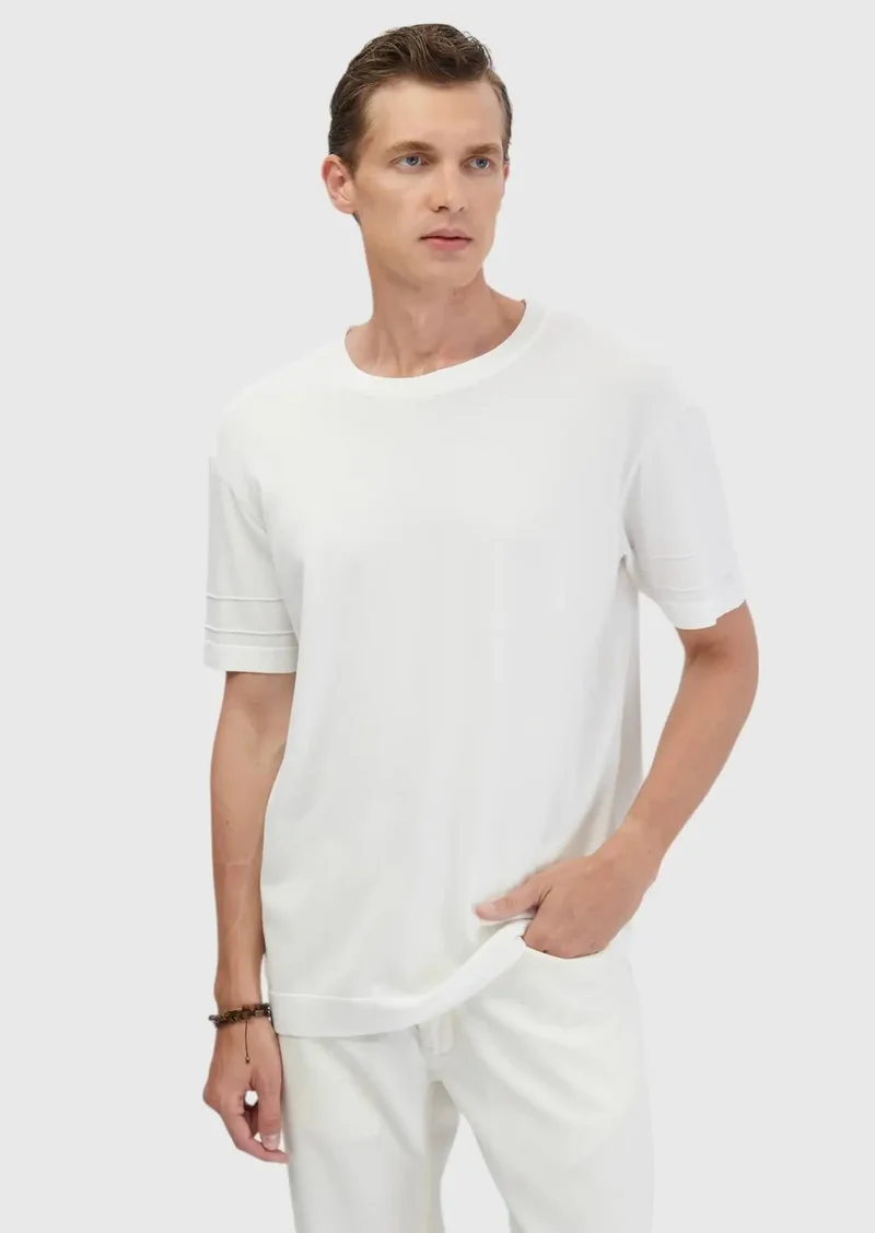 RAMSEY Ecru Knitwear