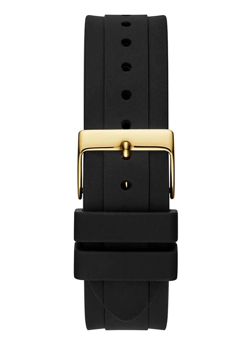 GUESS - GUESS Moonlight Chronograph Silicone Wrist Watch GW0257L1 - 36mm - Black - Image 1