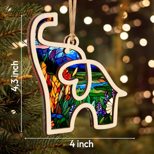 Sensemory Best Friend Birthday Gifts, Friendship Elephant Ornament, Elephant Gift for Women, Unique for Friends, Birthday for Friends (Purple) - Image 2