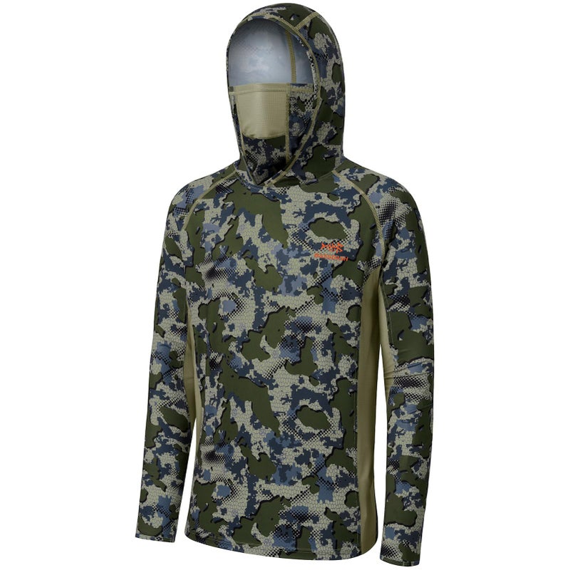 BASSDASH UPF 50 Mens Hunting Shirts with Mask Long Sleeve Camo Fishing Hoodie - Image 2