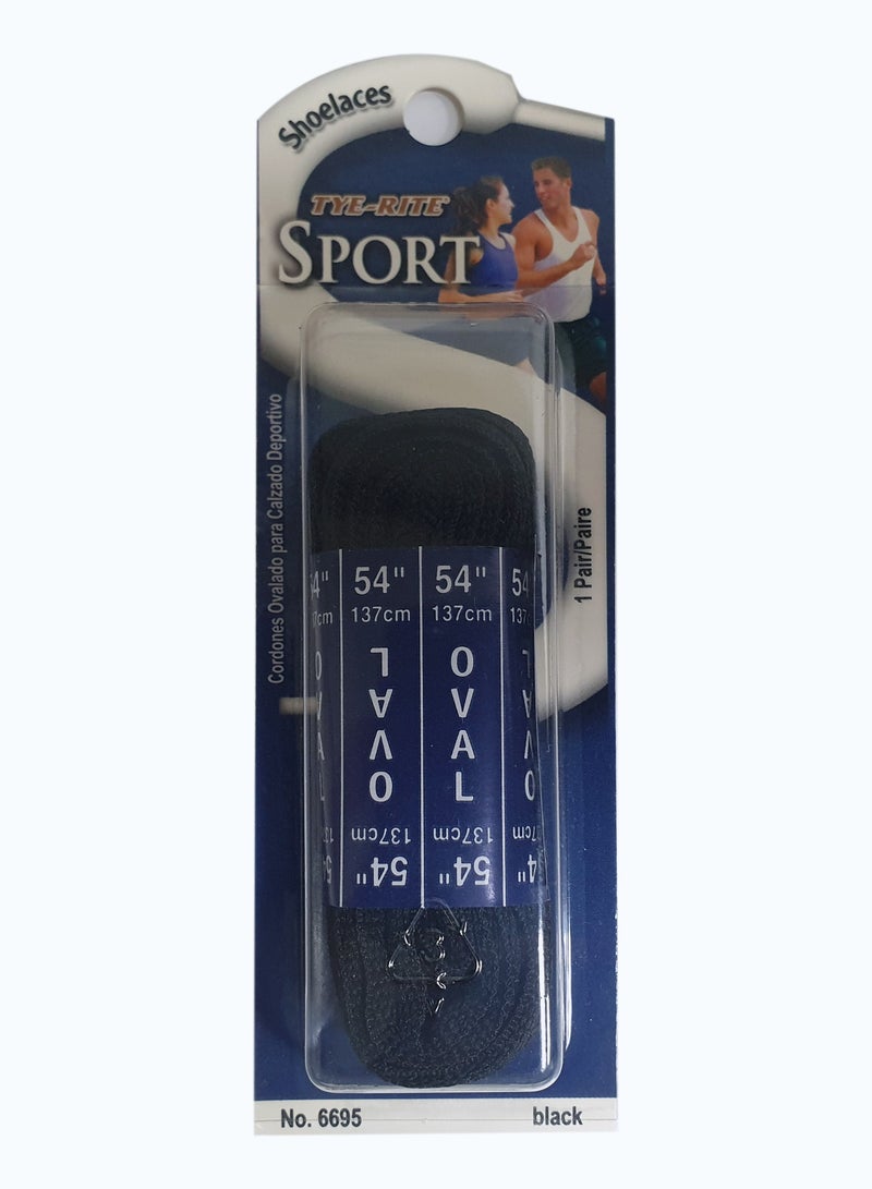 Shoe Star Sport Shoe Laces 54 Inches Black