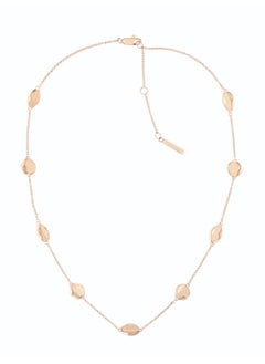 CALVIN KLEIN CALVIN KLEIN JEWELRY MOLTEN PEBBLE FAMILY WOMENS STEEL BEAD WITH CHAIN NECKLACE - 35000124 