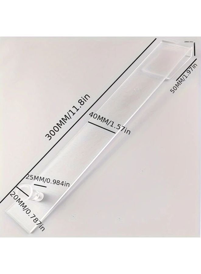 2pcs Acrylic Shower Door Hooks No Drill Plastic Hooks for Keys Towels Household Storage - Image 4