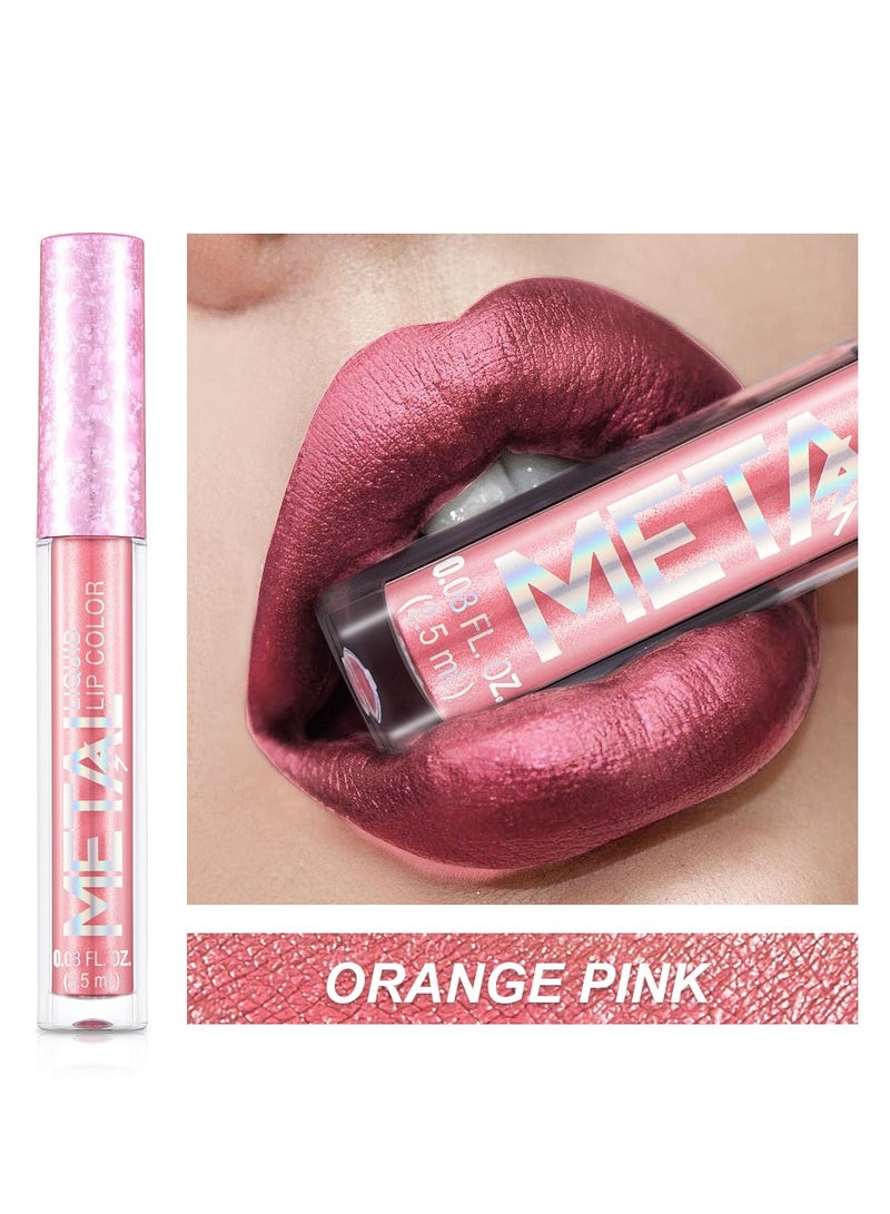 12 Colors Sparkle Lip Gloss Diamond Liquid Glitter Shimmer Lipstick Not Fade Lasting Waterproof Shimmer Metallic Lipstick for Women Girls - Image 5