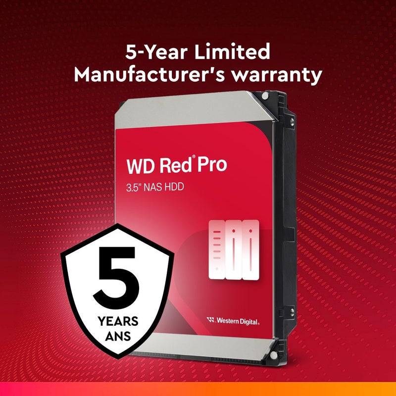 Western Digital Western Digital 4TB WD Red Pro NAS Internal Hard Drive HDD - 7200 RPM, SATA 6 Gb/s, CMR, 256 MB Cache, 3.5" - WD4003FFBX - Image 5