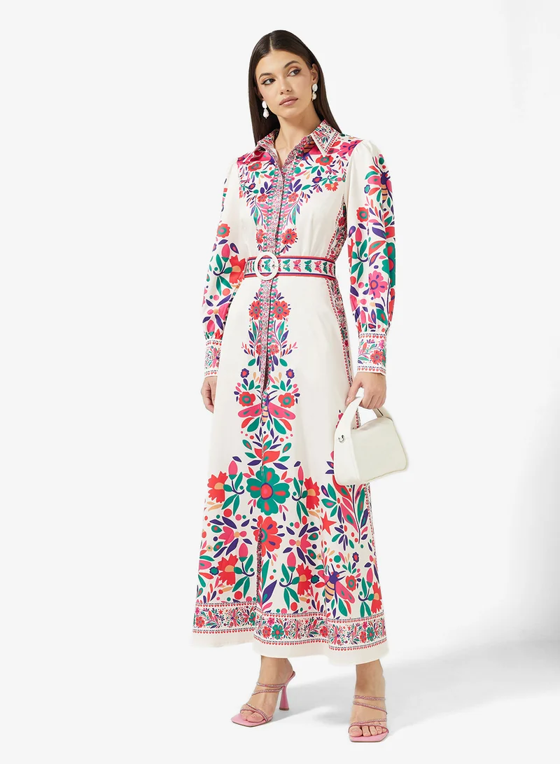 ELLA Abstract Print Dress