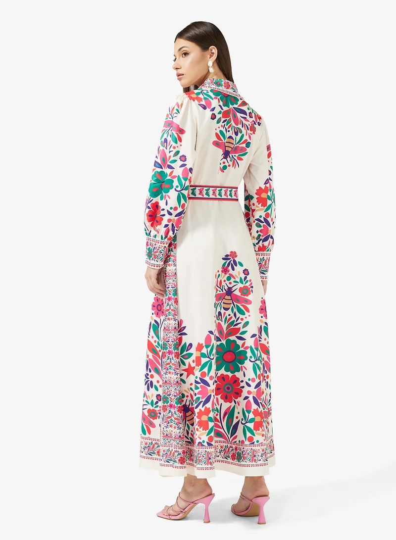 ELLA Abstract Print Dress