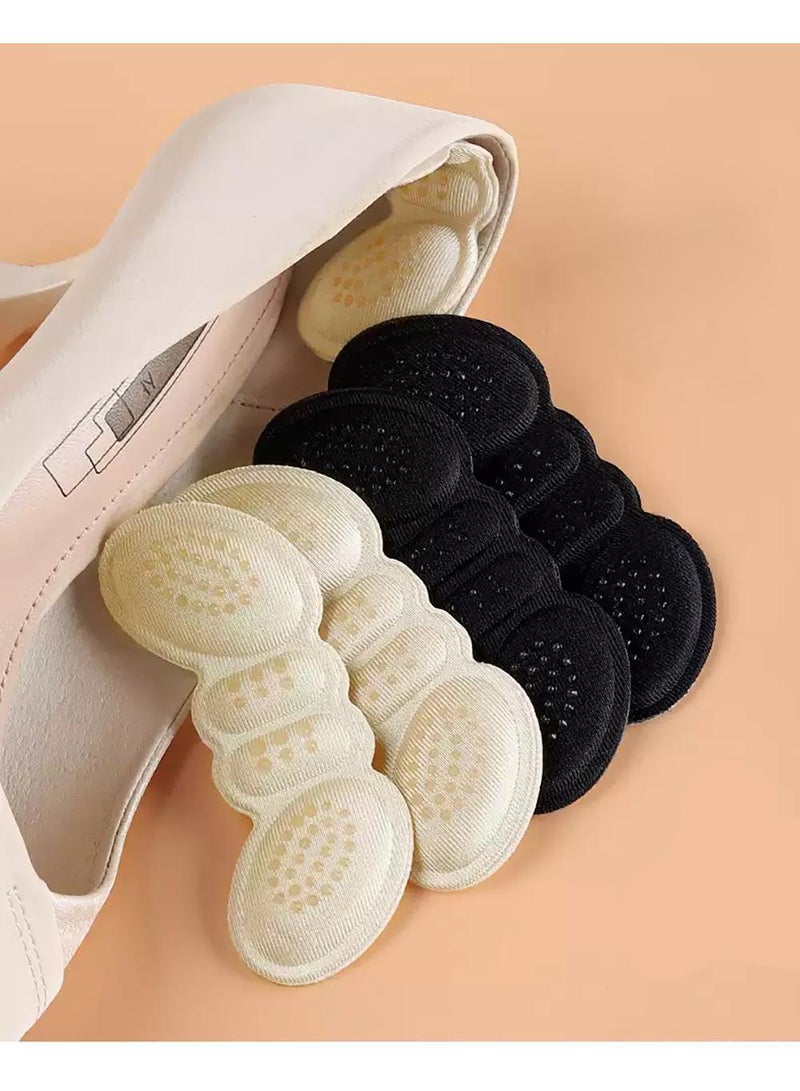 Sweet seven Anti-Slip Heel Grips Liner Cushions Inserts - 6 Pairs for Women and Men, Microfiber Leather Heel Pads for Perfect Shoe Fit, Prevent Blisters and Heel Slipping - Image 3