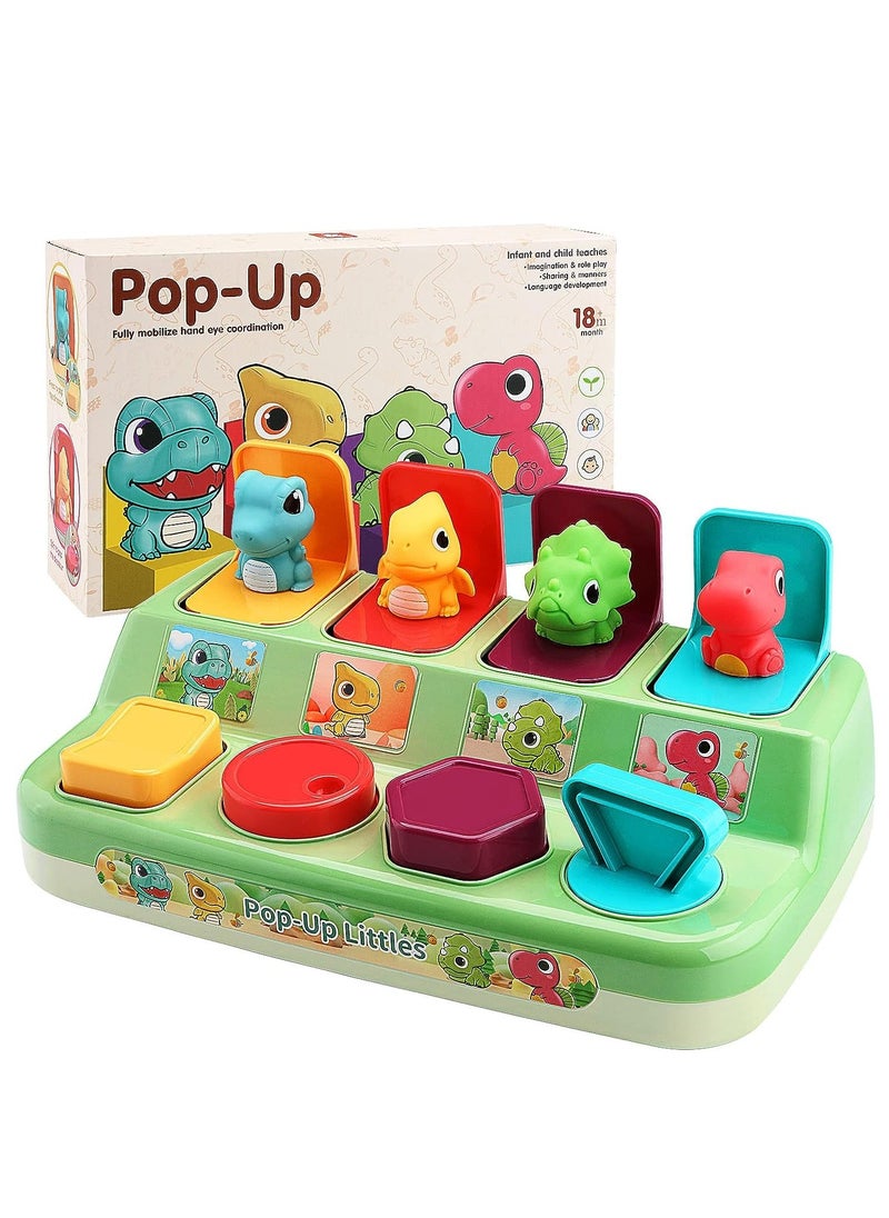 Interactive Pop Up Toys for Toddlers, Baby Toys 12-18 Months, Montessori Cause and Effect Toys for 1-2 Years Old Early Learning,Educational Toy for Boys and Girls 12+ Months  - Image 1