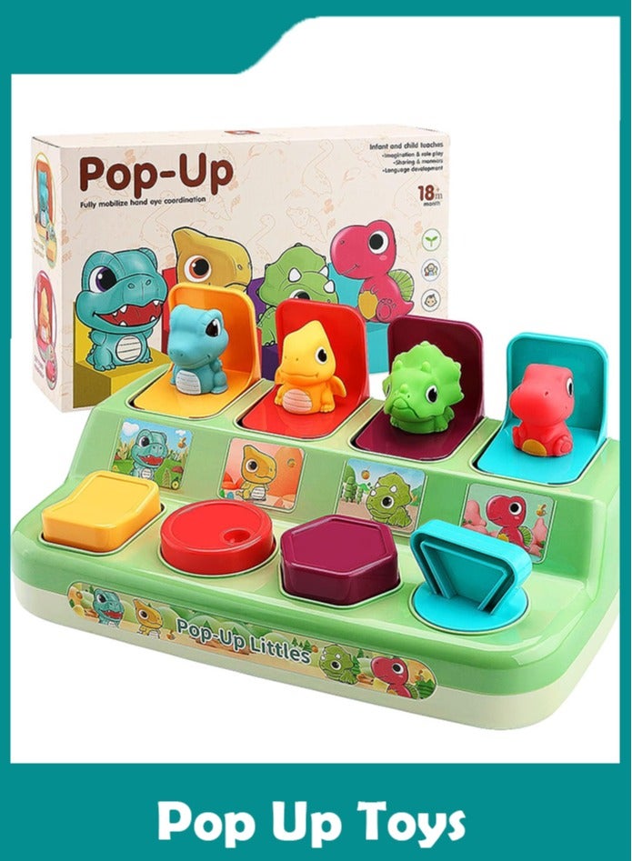 Interactive Pop Up Toys for Toddlers, Baby Toys 12-18 Months, Montessori Cause and Effect Toys for 1-2 Years Old Early Learning,Educational Toy for Boys and Girls 12+ Months - Image 1