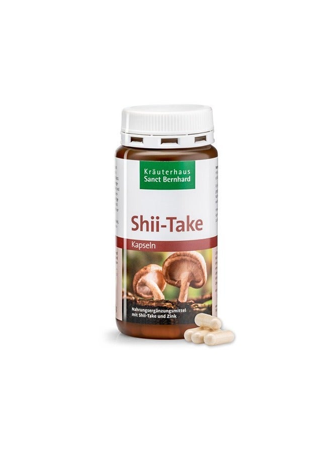 Sanct Bernhard Shiitake – 180 Capsules Used to support immune system health, help strengthen natural body defenses, support heart health and healthy cholesterol levels, and promote overall vitality and energy. - Image 1