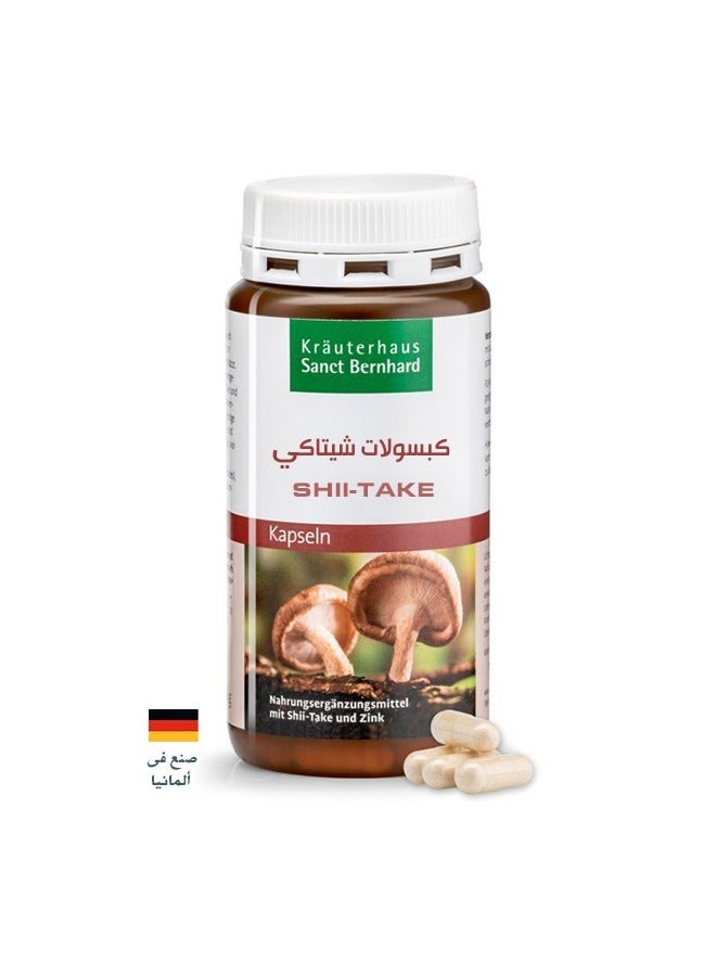 Sanct Bernhard Shiitake – 180 Capsules Used to support immune system health, help strengthen natural body defenses, support heart health and healthy cholesterol levels, and promote overall vitality and energy. - Image 2