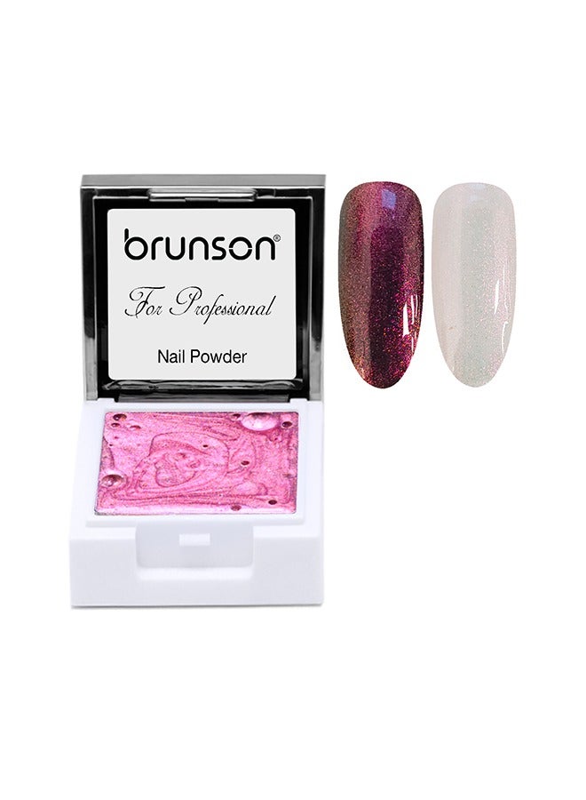 brunson Nail Art Powder UV Gel Powder Aurora Painting Square Liquid Powder Solid Pigment SE08