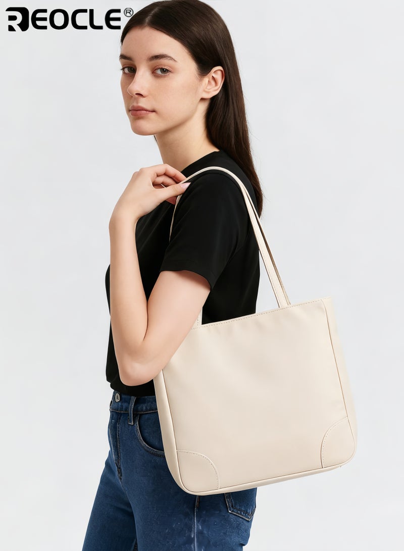 REOCLE Women's Durable Oxford Cloth Work Tote Bag with Multiple Pockets Practical Ladies Shoulder Handbag for Office - Image 1