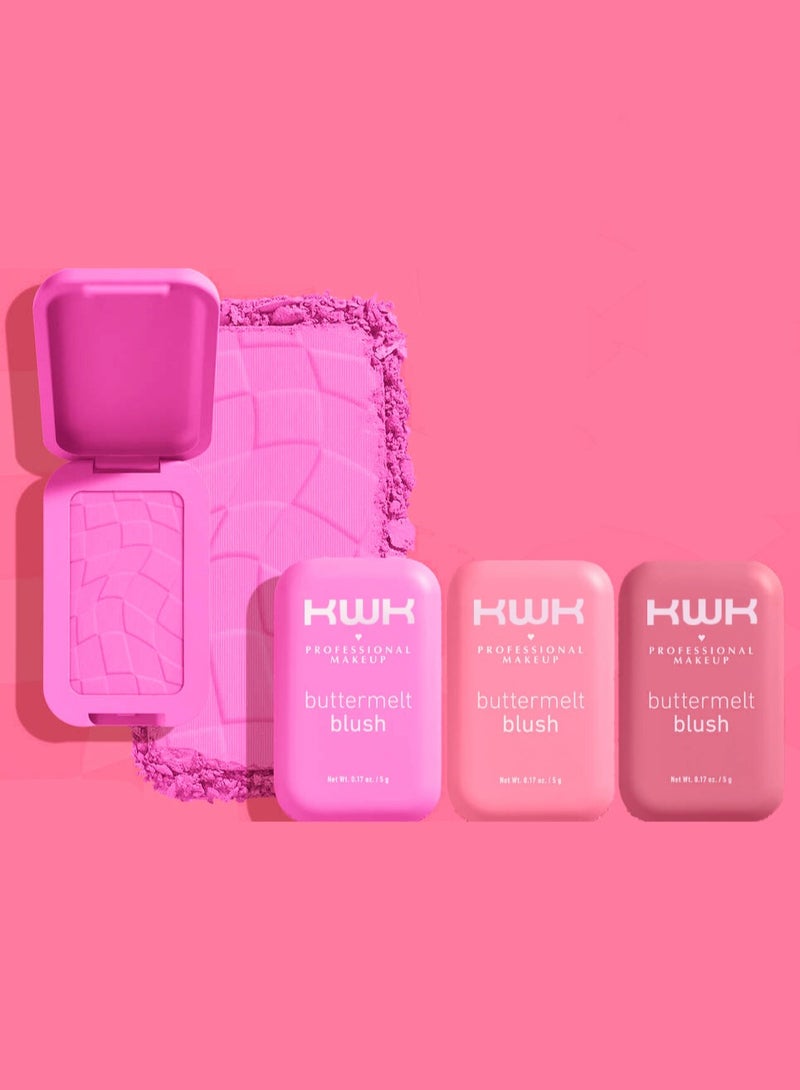 كيه دابليو كيه أحمر خدود احترافي 3 قطع الوان مختلفة