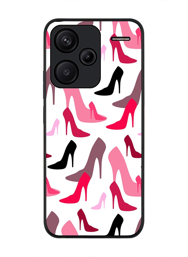 Stylizedd Rugged Black Edge Case for Xiaomi Redmi Note 13 Pro Plus, Slim fit Soft Case Flexible Rubber Edges Anti Drop TPU Gel Thin Cover -  Hot Heels - Image 1