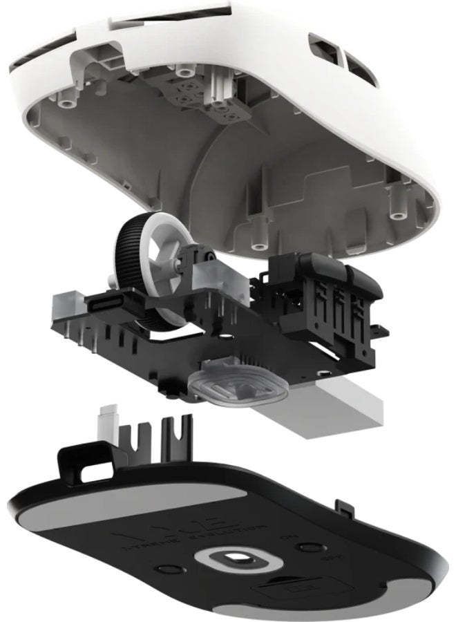 Vxe R1 Wireless Bluetooth Mouse Lightweight 40 Hours 60 Million Clicks Continuous Working Range Smart Speed ​​Low Delay Suitable for Gaming Rechargeable Paw3395 Black - Image 3