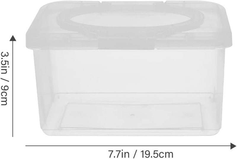 Sewroro 2pcs Wipes Dispenser Transparent Tissue Box Holder Baby Wipe Holder Refillable Wipe Container Case for Home Office - Image 3